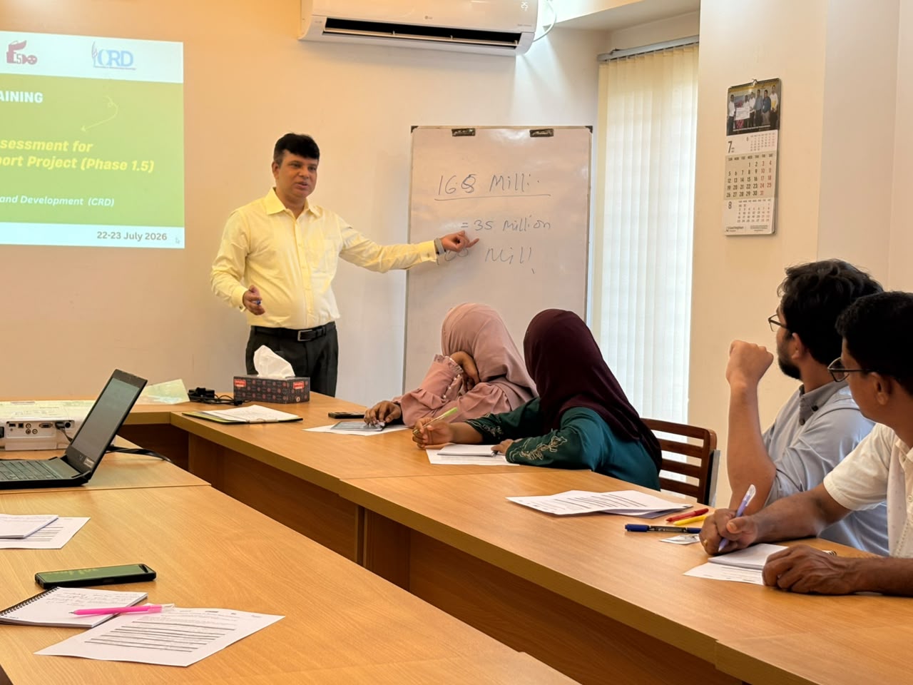 Dr Mokhlesur Rahman_Lead Consultant_Discussing the Objectives and Methodology of the Baseline Assessment